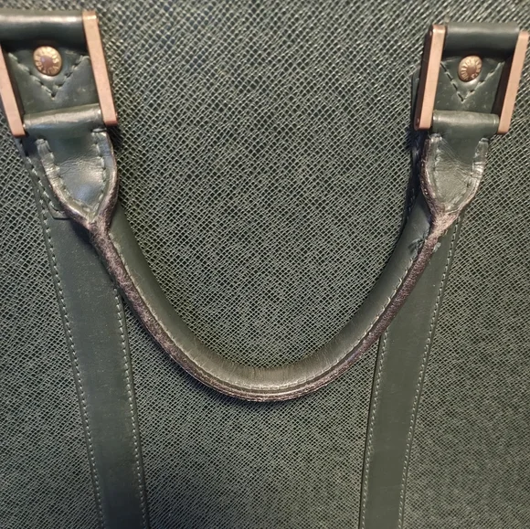 Louis Vuitton Green Taiga Leather Briefcase